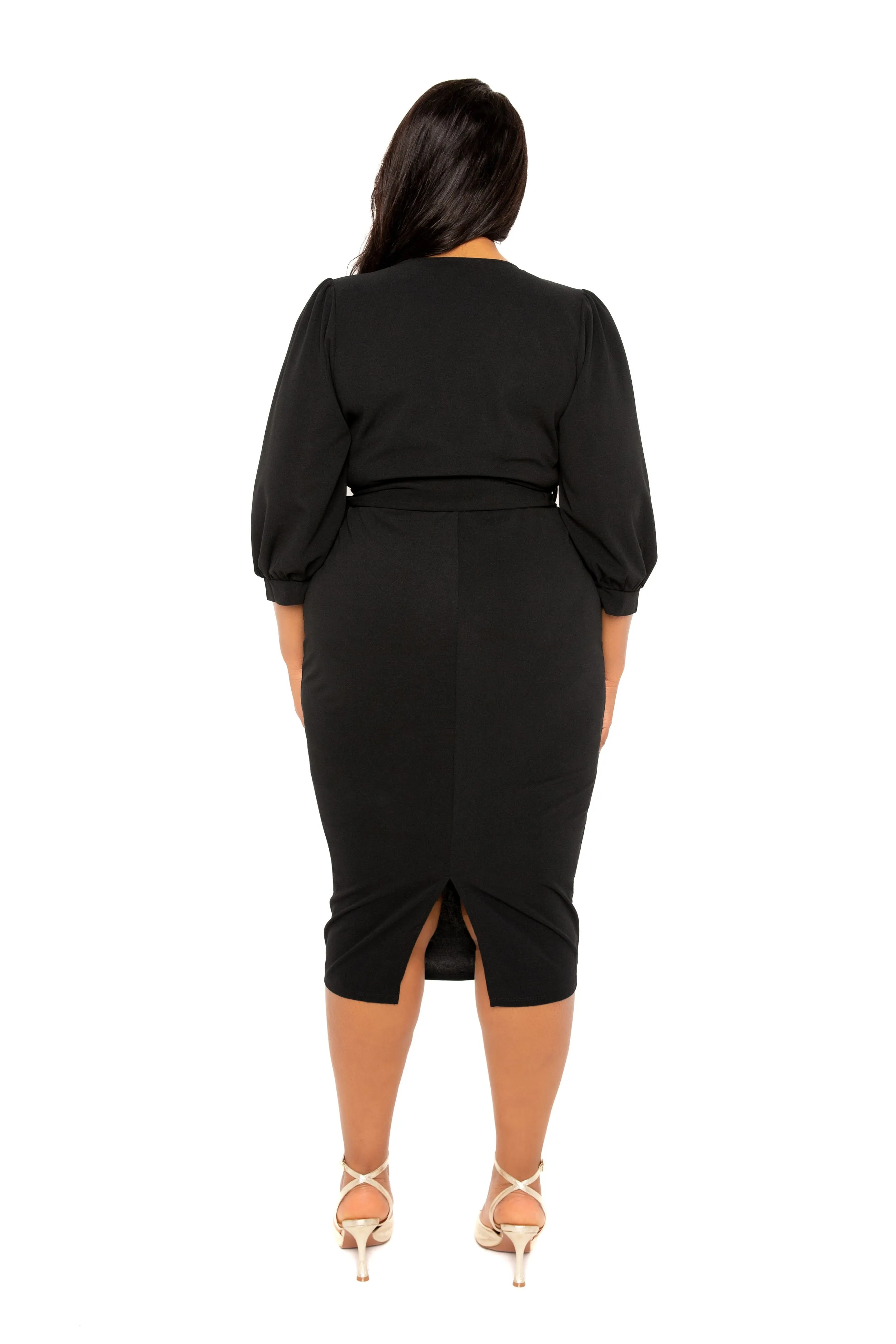 Wrap Midi Dress sold by Buxom Couture product image thumbnail 2