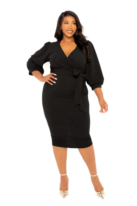 Wrap Midi Dress sold by Buxom Couture