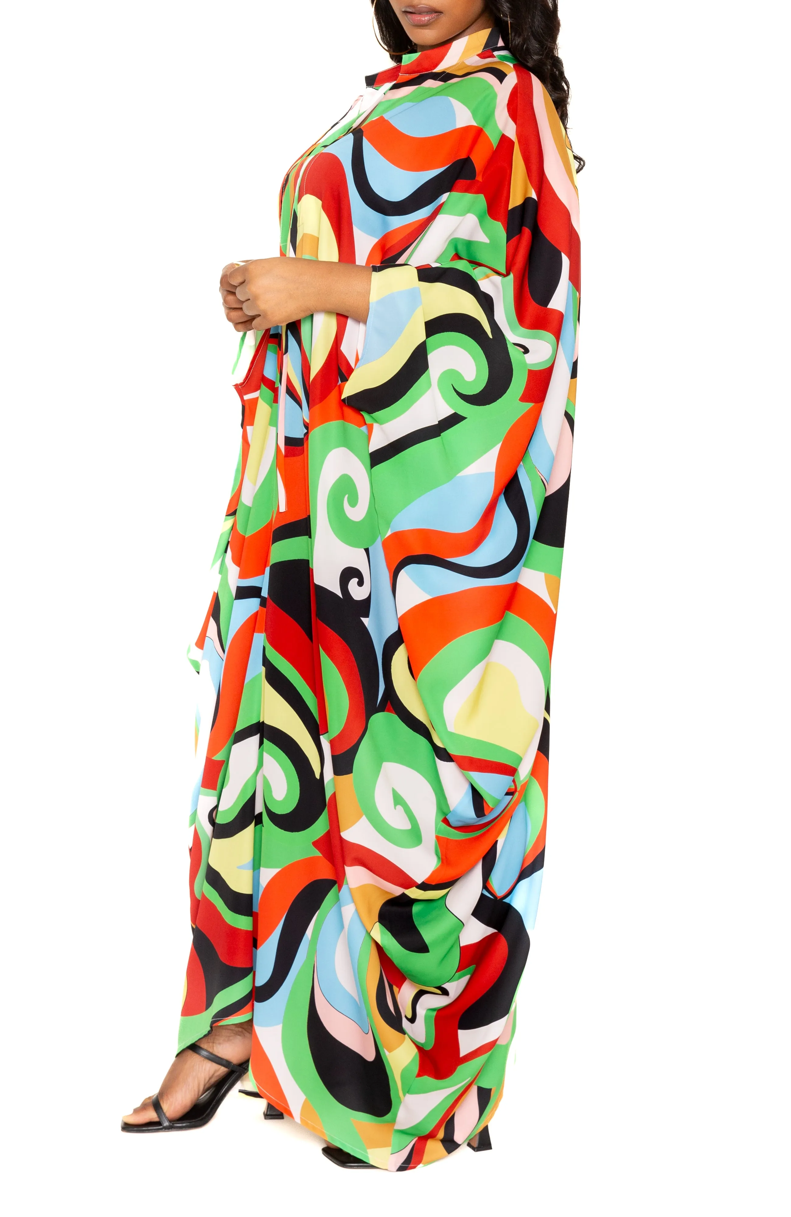 Print Tunic Maxi Dress sold by Buxom Couture product image thumbnail 3