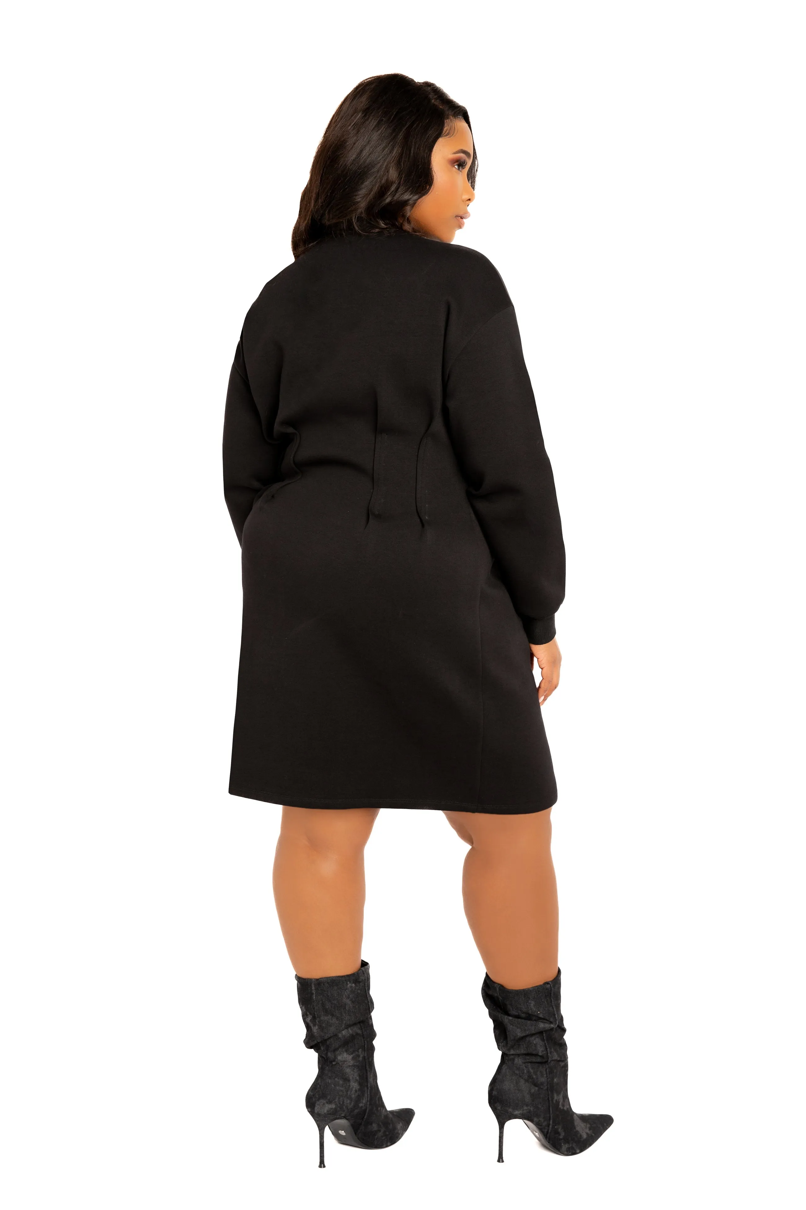 Waisted Jersey Mini Dress sold by Buxom Couture product image thumbnail 2