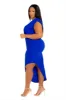 Sleeveless Asymmetrical Ruched Dress sold by Buxom Couture