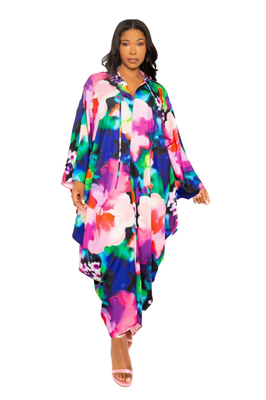 Print Tunic Maxi Dress sold by Buxom Couture