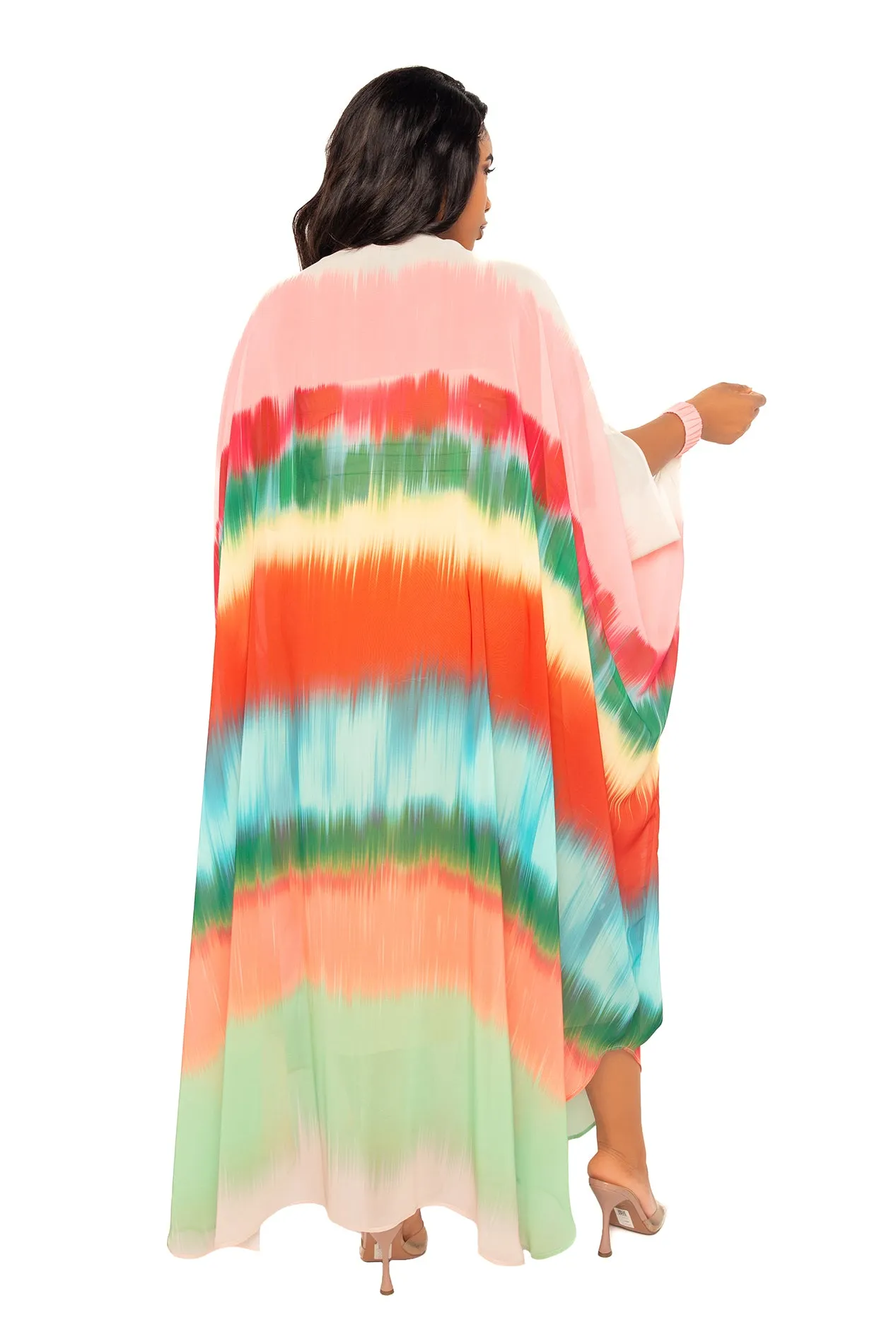 Ombre Chiffon Kimono Cover-Ups sold by Buxom Couture product image thumbnail 4