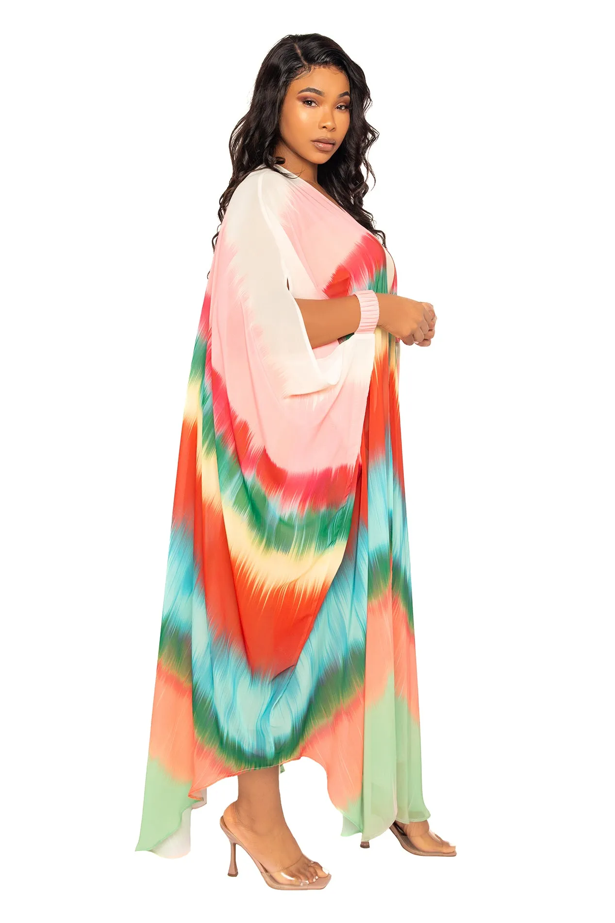 Ombre Chiffon Kimono Cover-Ups sold by Buxom Couture product image thumbnail 3