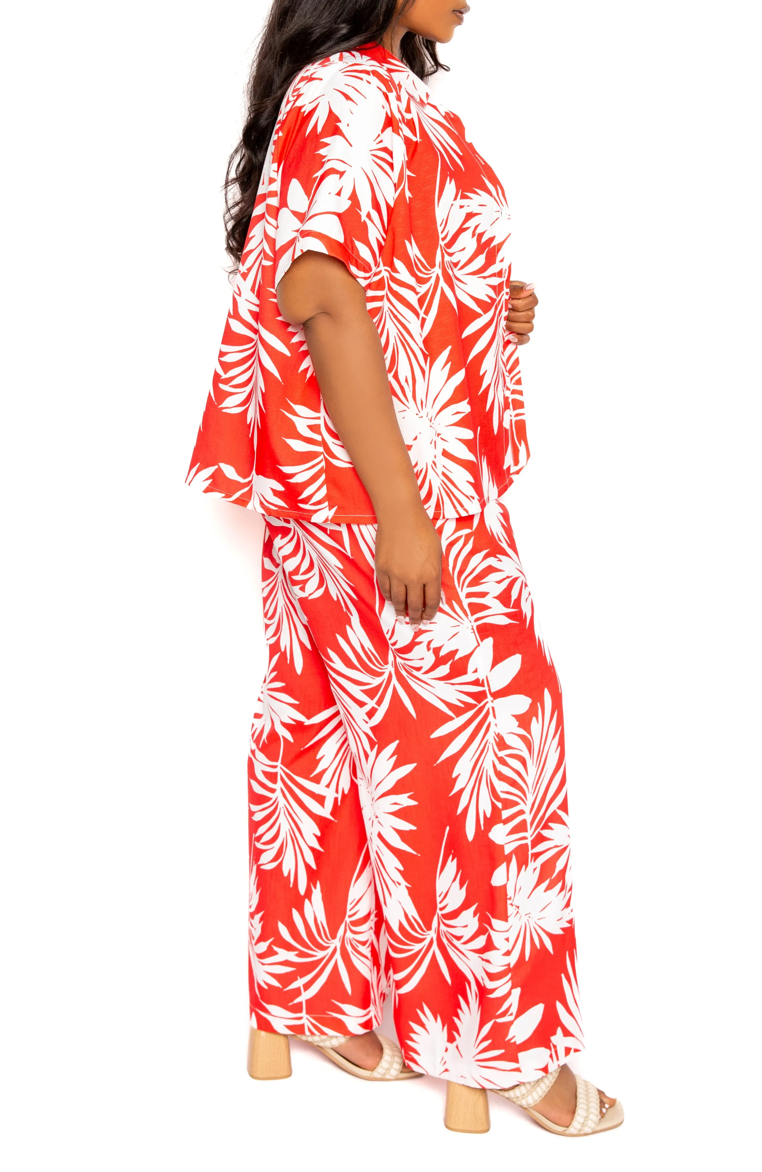 Tropical Two Piece Shirt and Pants Set sold by Buxom Couture product image thumbnail 3