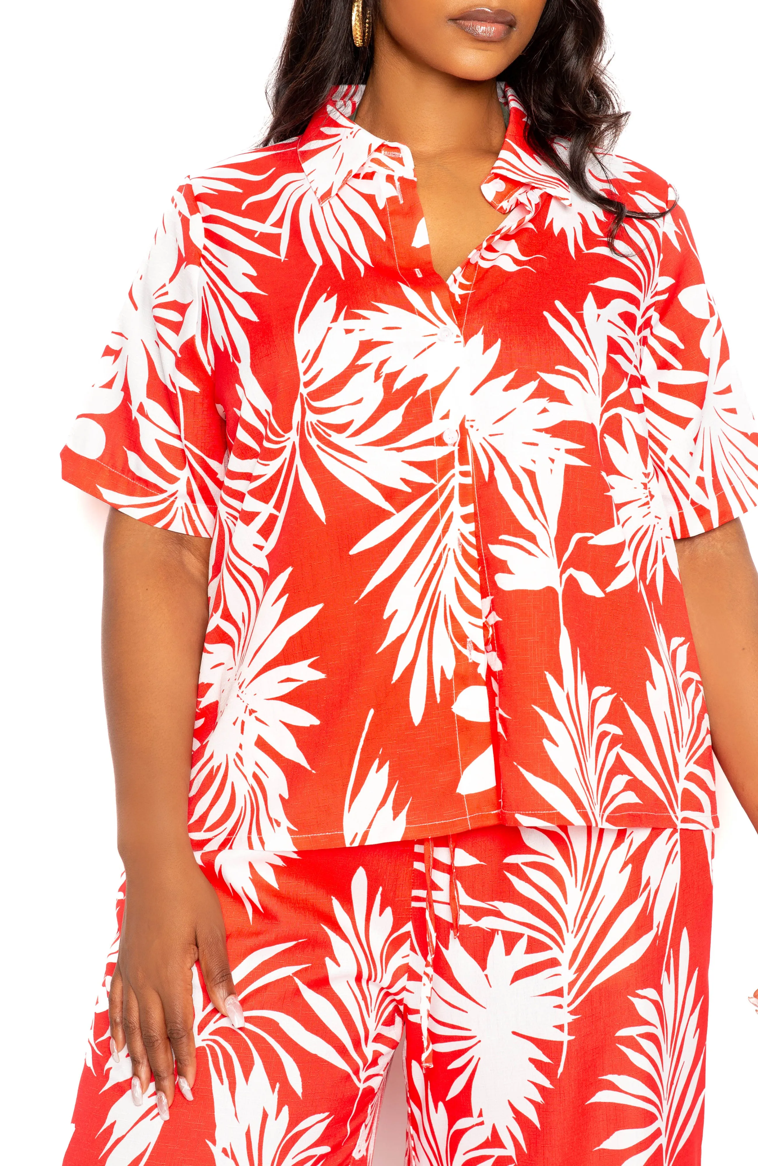 Tropical Two Piece Shirt and Pants Set sold by Buxom Couture product image thumbnail 5