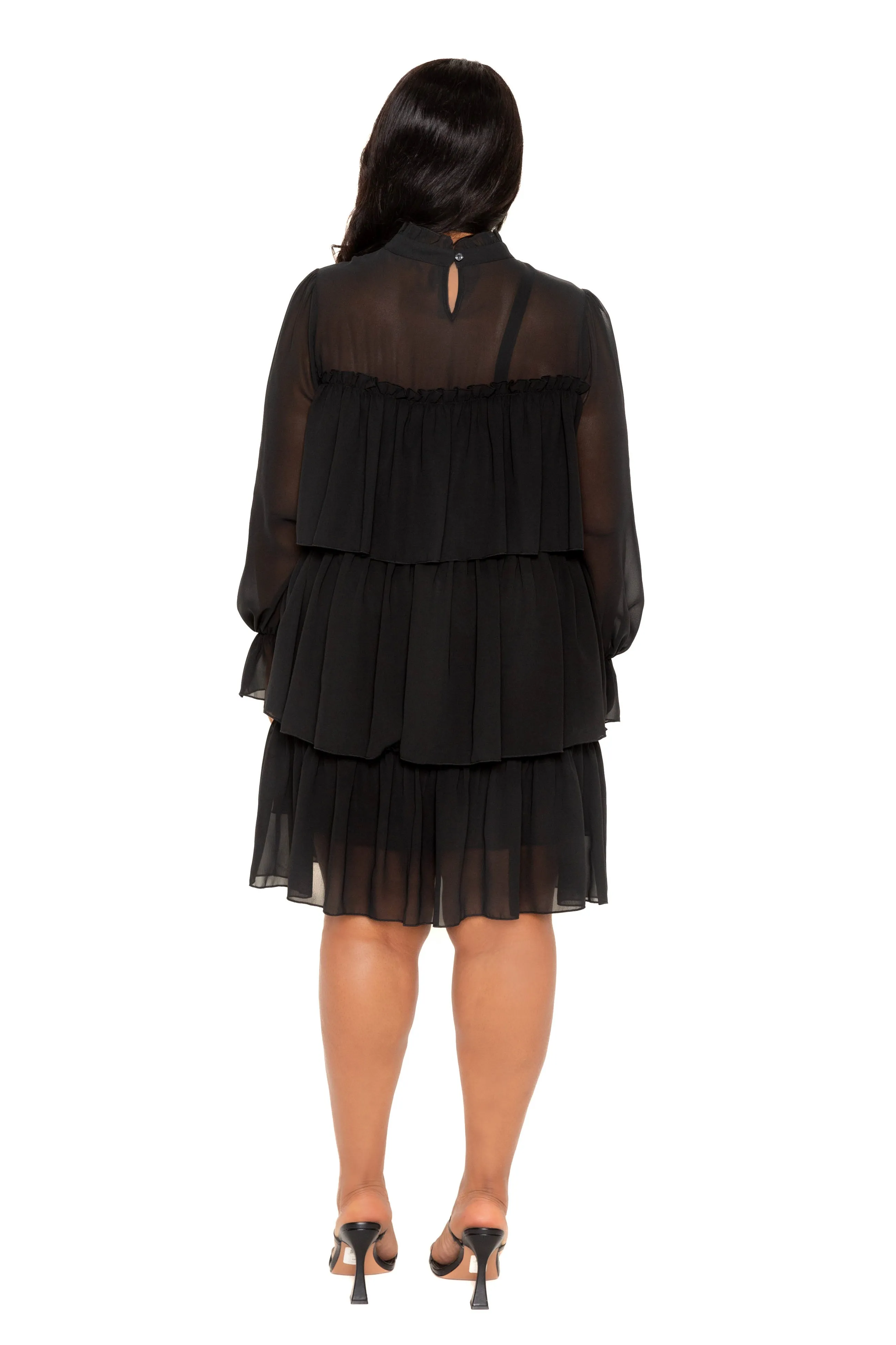 Tiered Mini Dress sold by Buxom Couture product image thumbnail 2