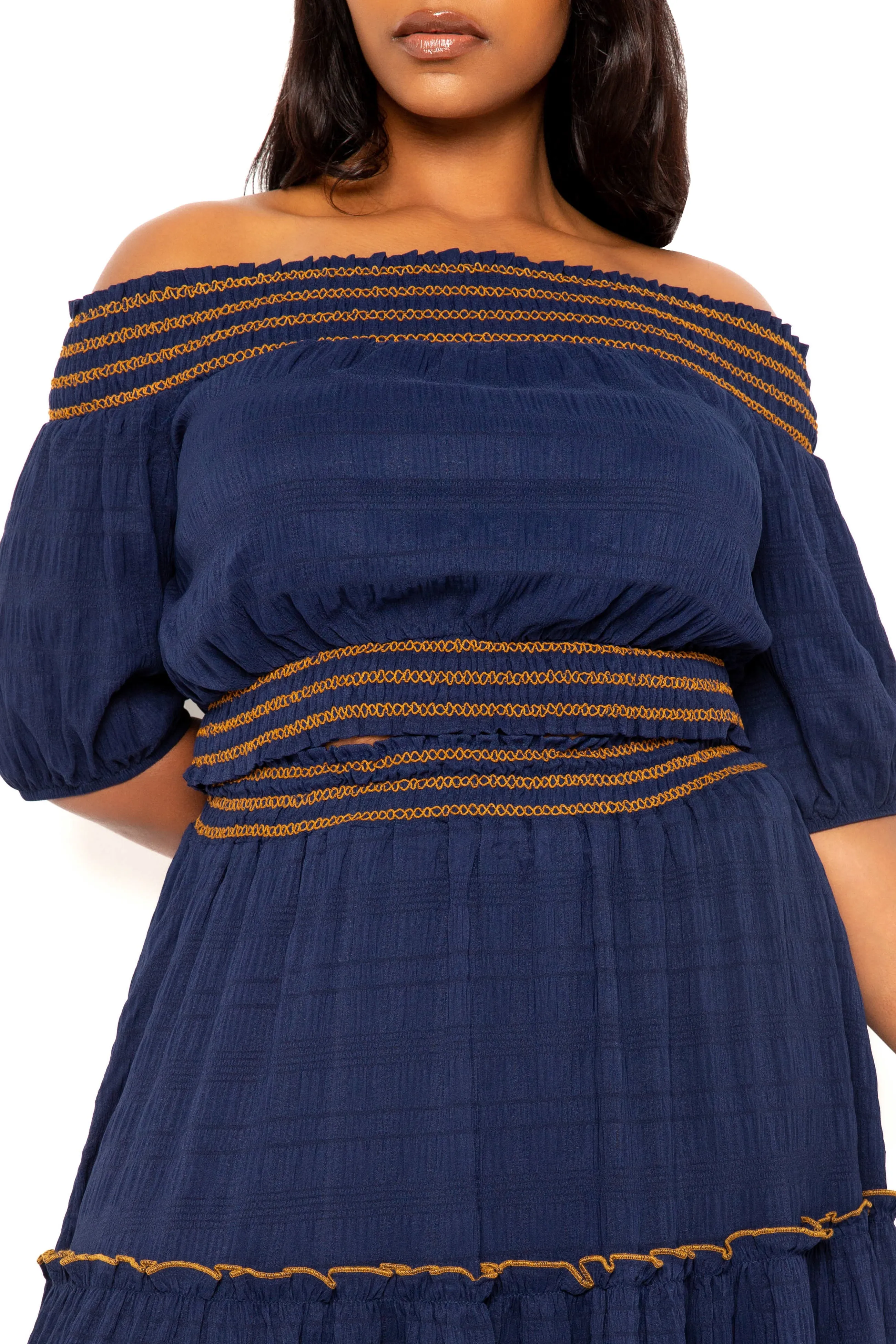 Smocking Top and Skirt Set sold by Buxom Couture product image thumbnail 3