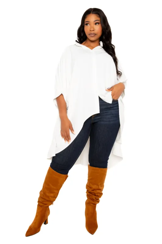 Flowy Hi-Lo Blouse sold by Buxom Couture