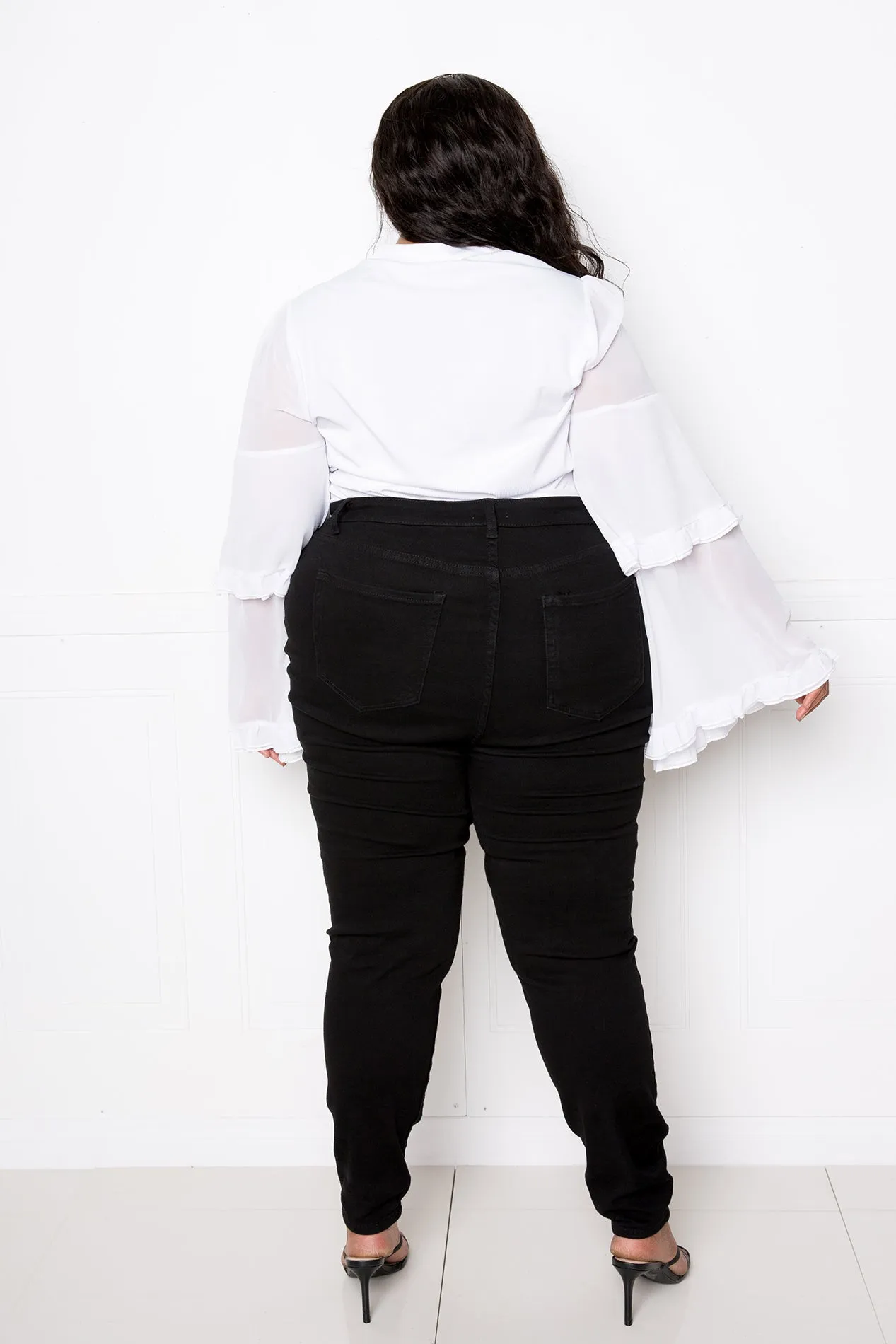 Tiered Bell Sleeve Top sold by Buxom Couture product image thumbnail 4