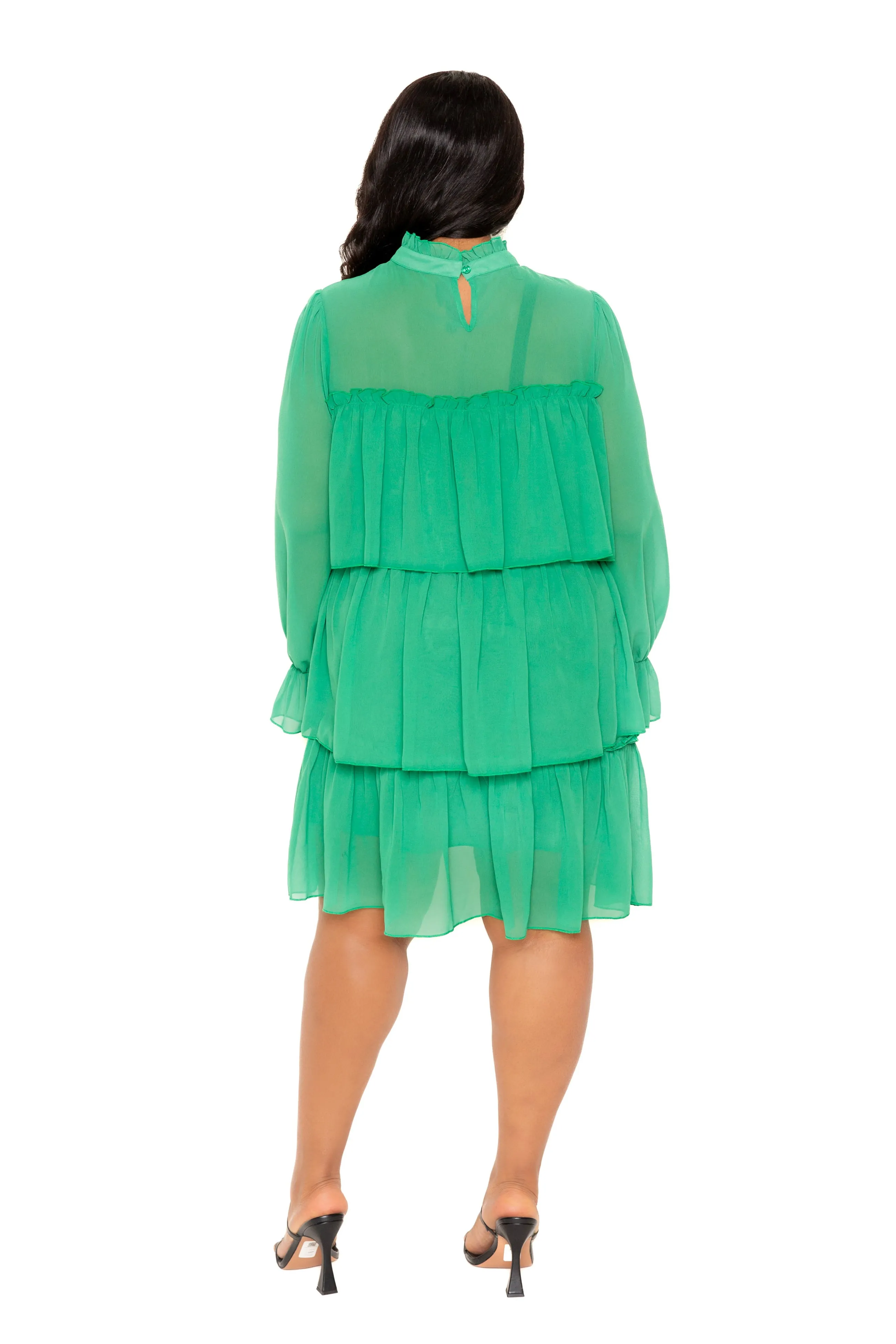 Tiered Mini Dress sold by Buxom Couture product image thumbnail 2