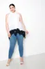 Pleated Top with Lace Hem sold by Buxom Couture