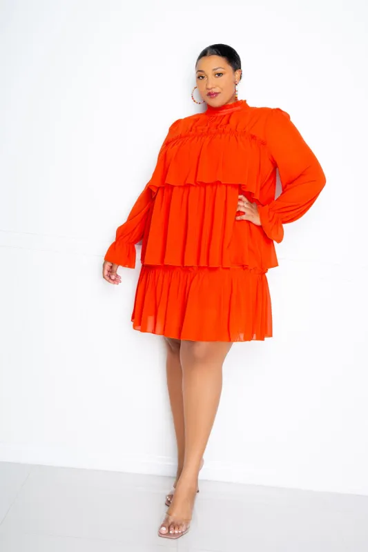 Tiered Mini Dress sold by Buxom Couture