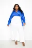 Wrapped Blouse with Palazzo Pants Set sold by Buxom Couture