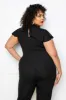 Ruffle Sleeve Jumpsuit sold by Buxom Couture