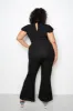 Ruffle Sleeve Jumpsuit sold by Buxom Couture