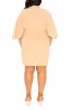 Linen Tie Waist Mini Dress sold by Buxom Couture