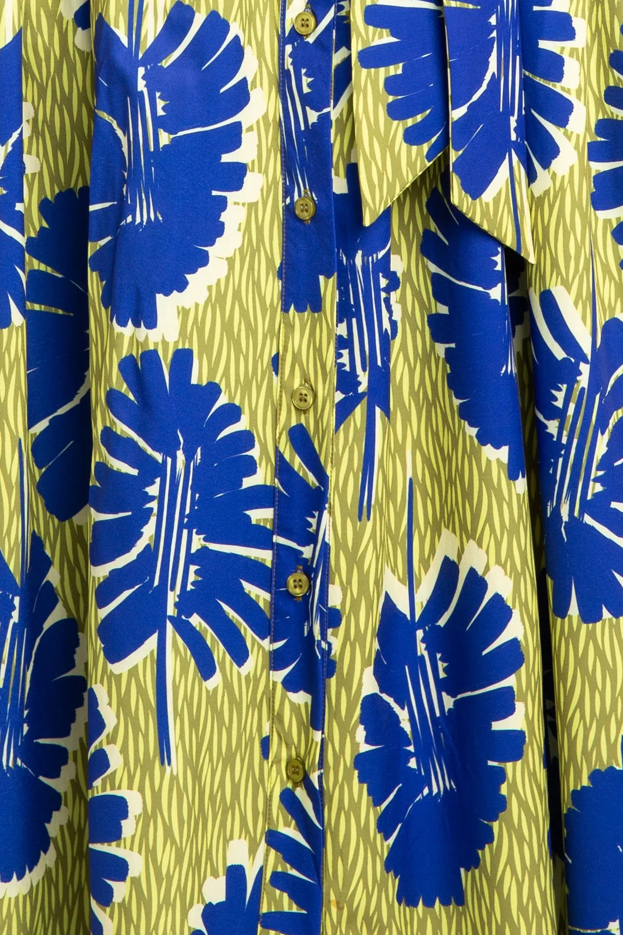 Print Maxi Shirtdress with Tie Sleeves sold by Buxom Couture product image thumbnail 5