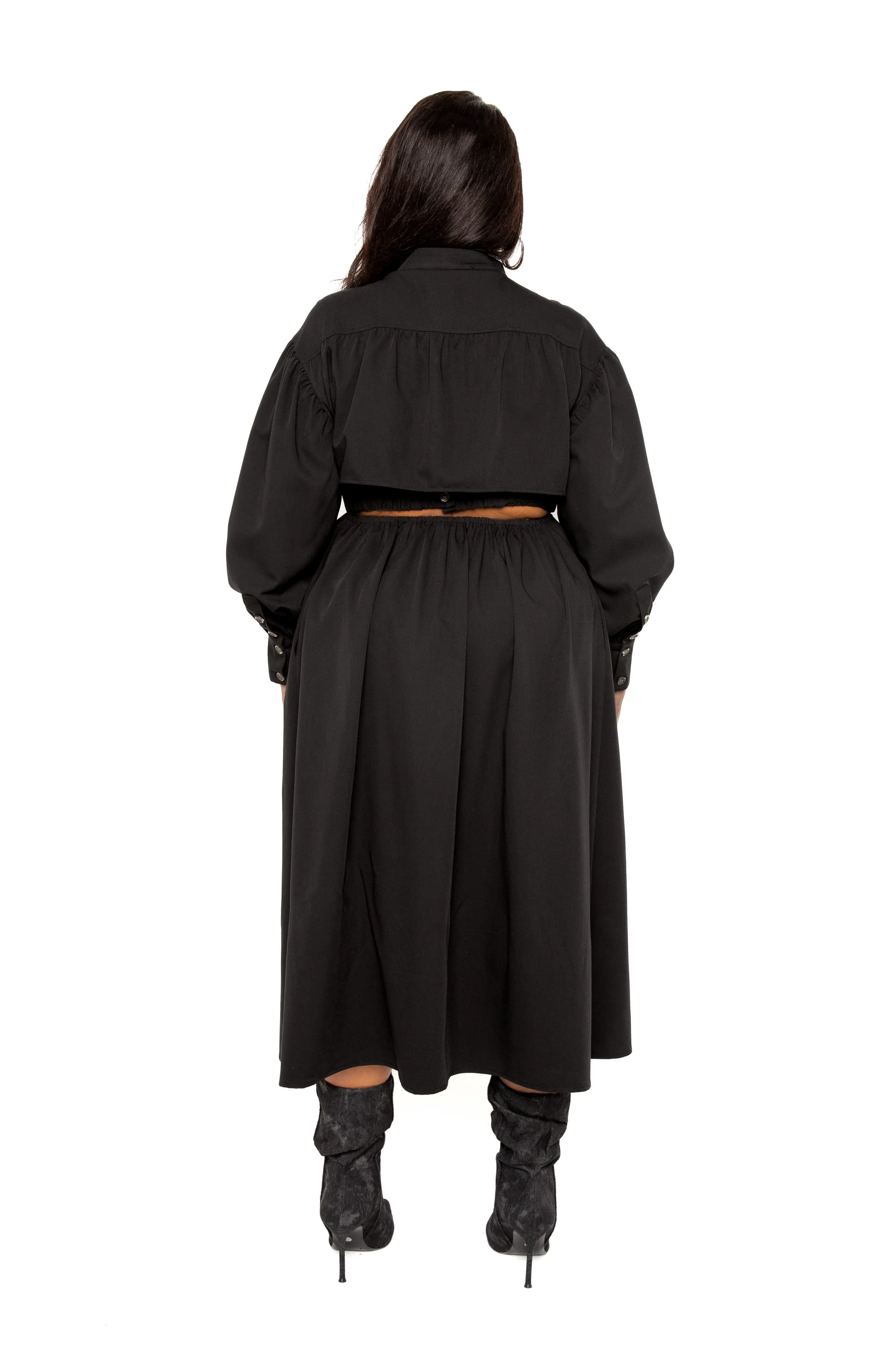 Cut Out Back Shirt Dress sold by Buxom Couture product image thumbnail 5