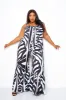 Animal Print Flutter Hem Jumpsuit sold by Buxom Couture