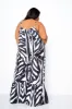 Animal Print Flutter Hem Jumpsuit sold by Buxom Couture