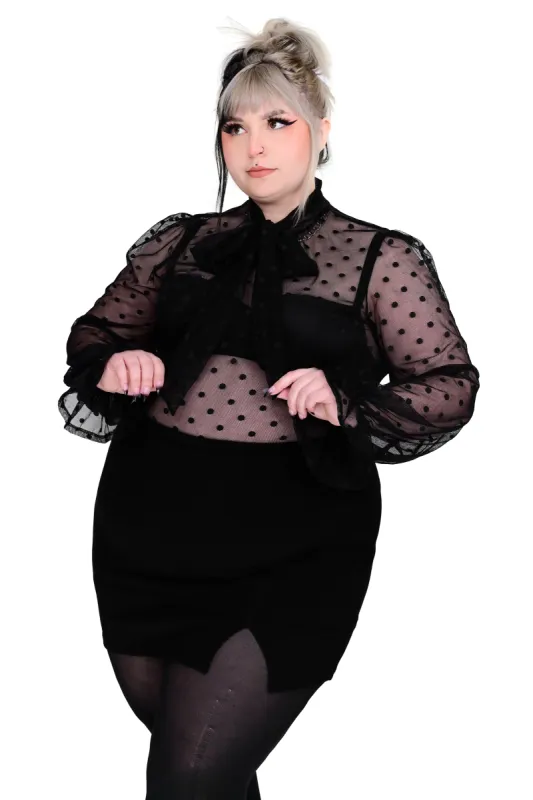 Jules Mesh Holiday Blouse - XS left! sold by Foxblood