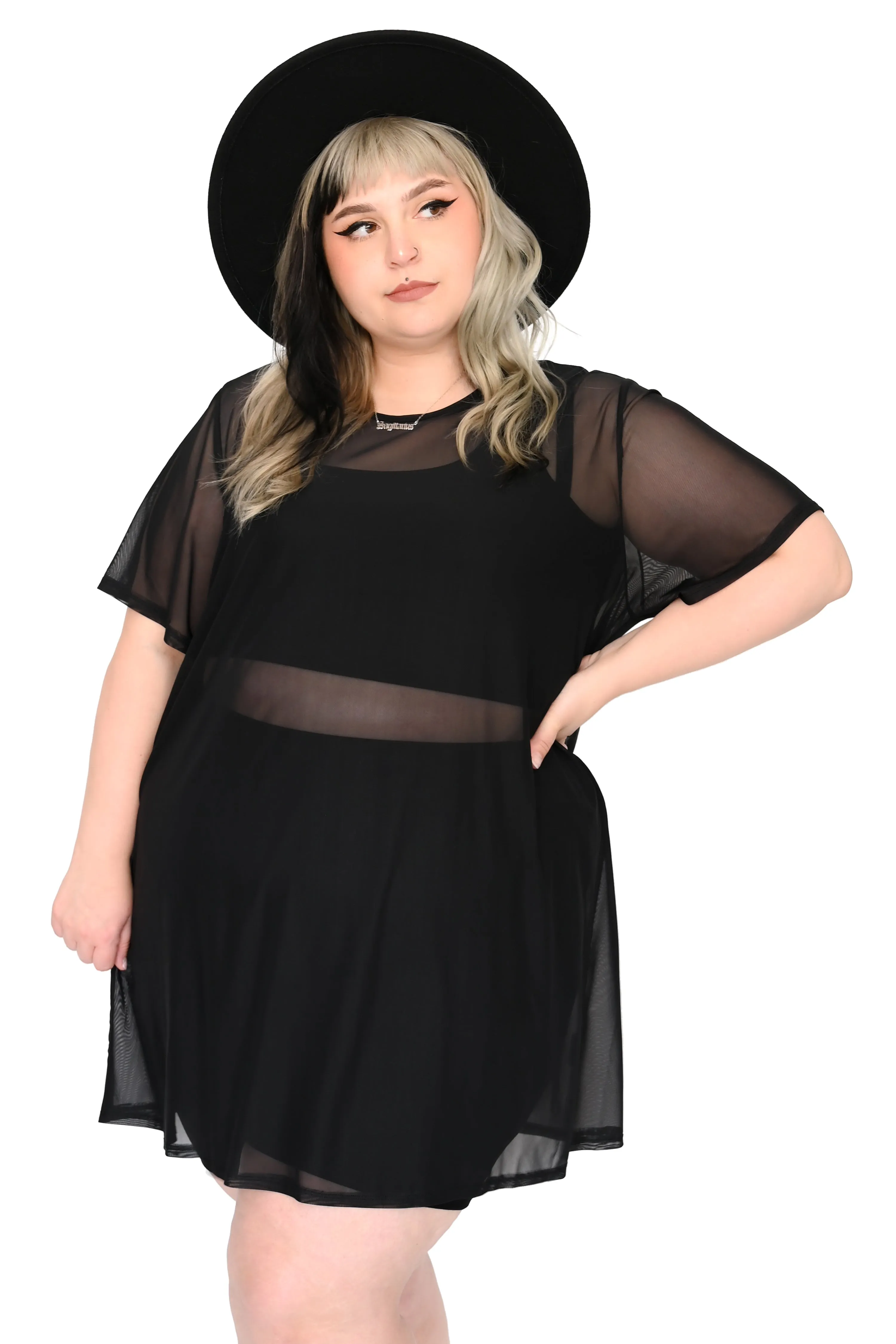 Oversized Mesh T-Shirt Tunic - No Restock! Last one size 4X! sold by Foxblood product image thumbnail 2