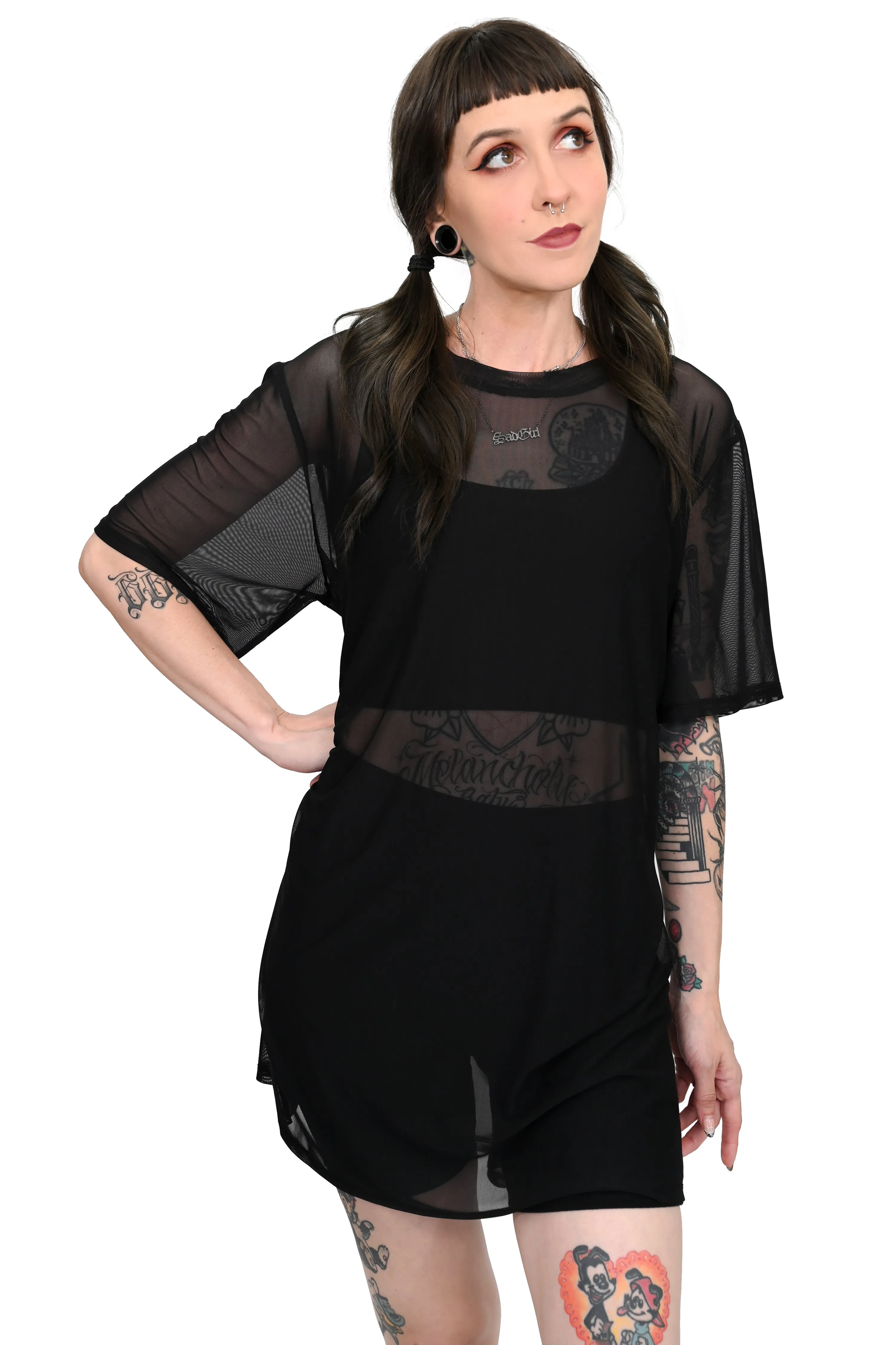 Oversized Mesh T-Shirt Tunic - No Restock! Last one size 4X! sold by Foxblood