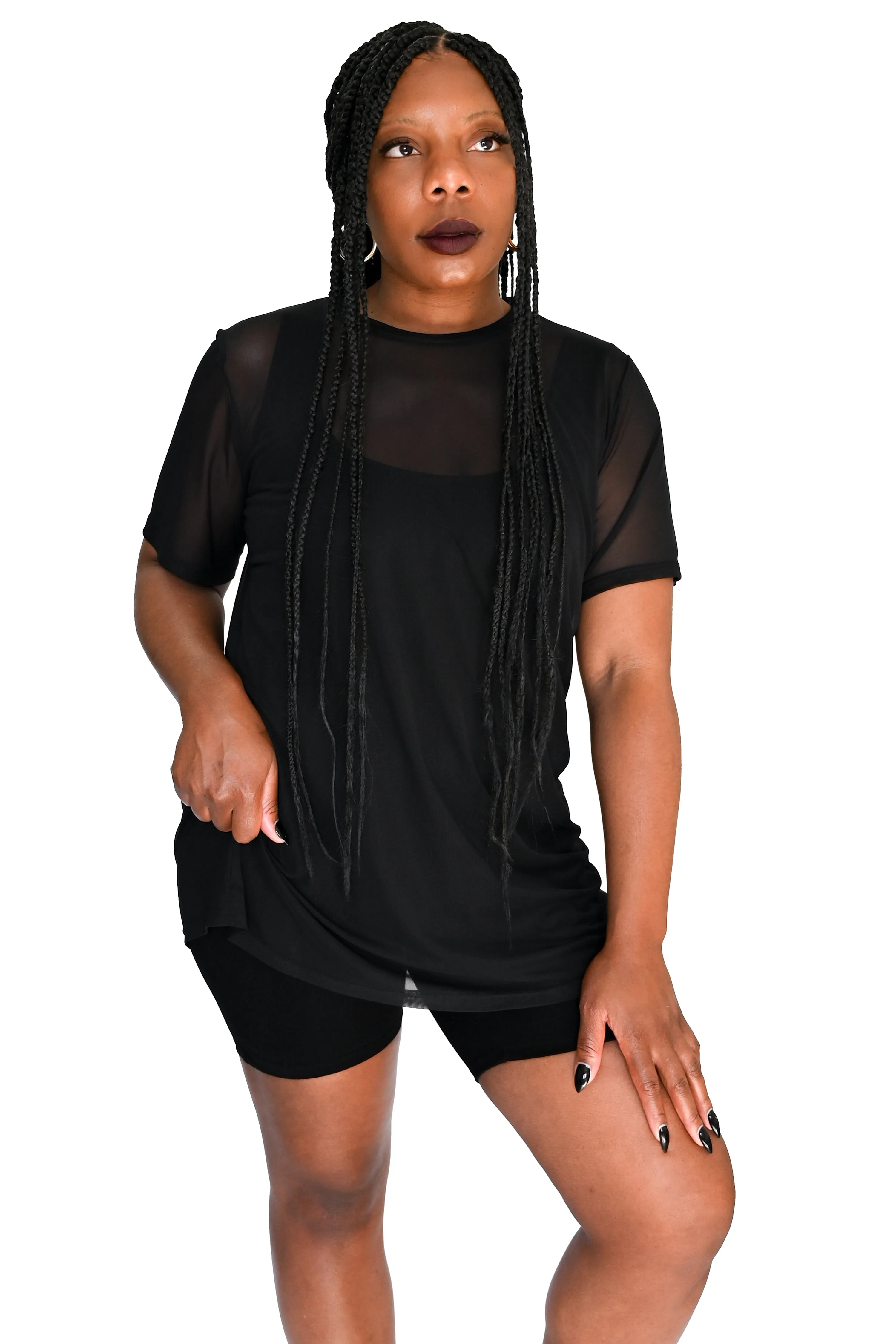 Oversized Mesh T-Shirt Tunic - No Restock! Last one size 4X! sold by Foxblood product image thumbnail 3