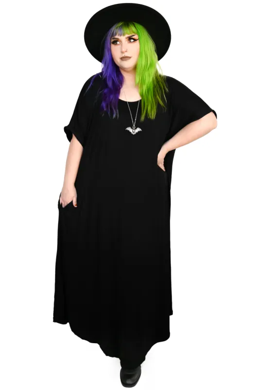 Brunch Goth Oversized Maxi Dress - only XS/S & XL/2XL left! sold by Foxblood