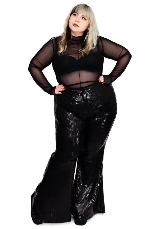 Dark Disco Bell Bottoms -  X-Small left! No Restock! sold by Foxblood