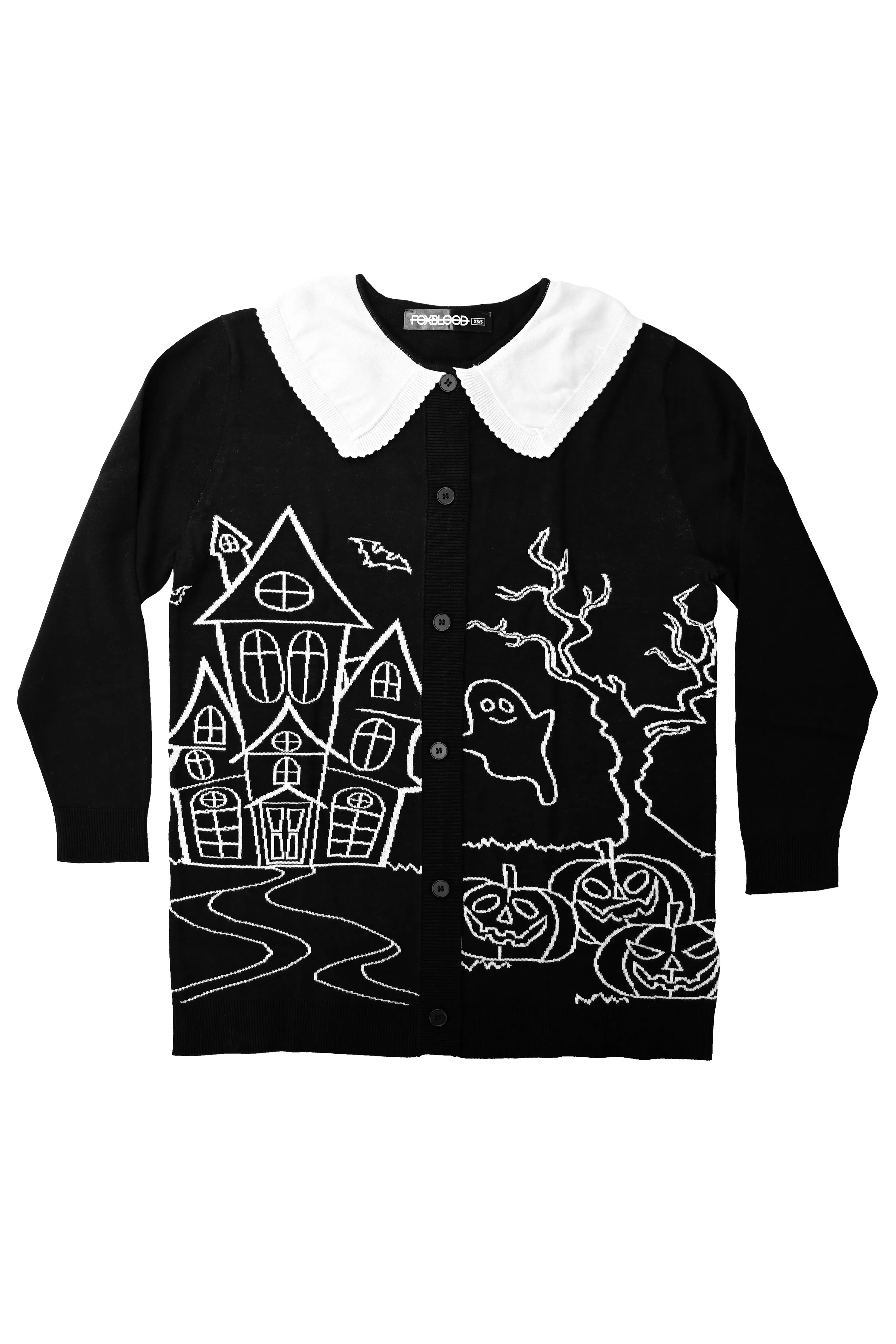 Haunted House Collar Cardigan- No restock! sold by Foxblood product image thumbnail 3
