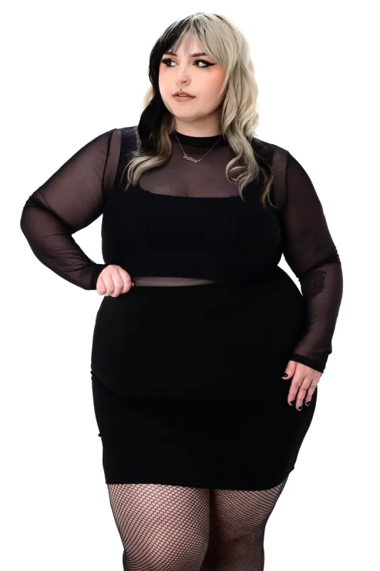 Signature Mesh Long Sleeve Top - XS left! sold by Foxblood
