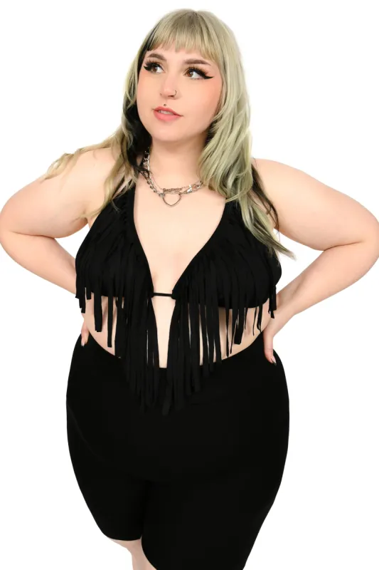 Fringe Triangle Top - No Restock! sold by Foxblood