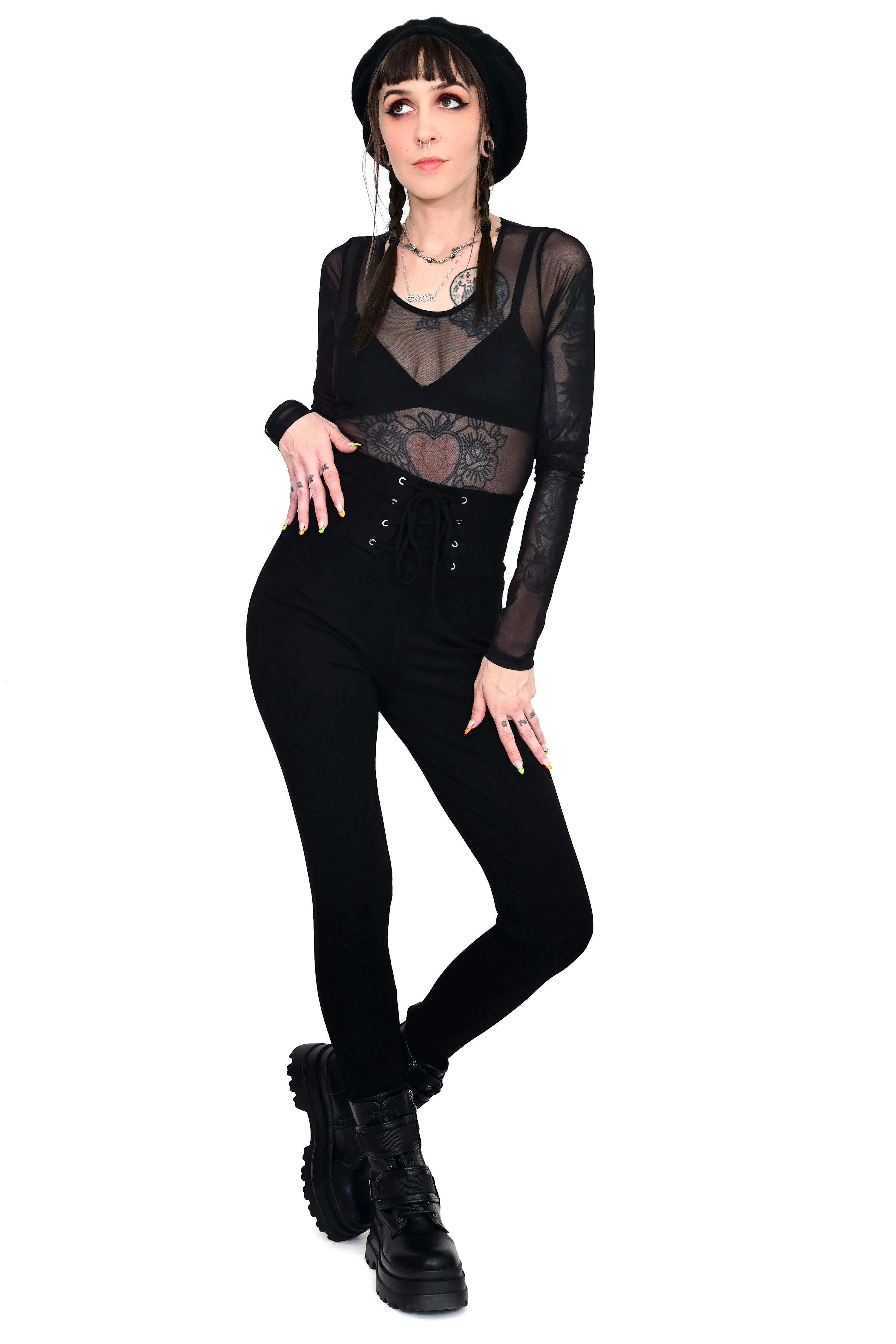 Lace Up Leggings sold by Foxblood