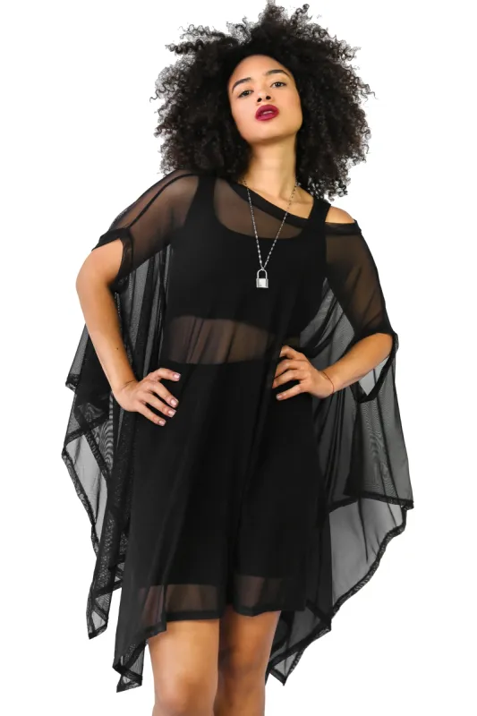 Mesh Rhiannon Flowing Tunic Top sold by Foxblood