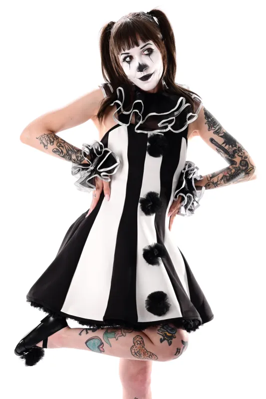 Molly Striped Clown Dress - Last one size 4XL made by Foxblood