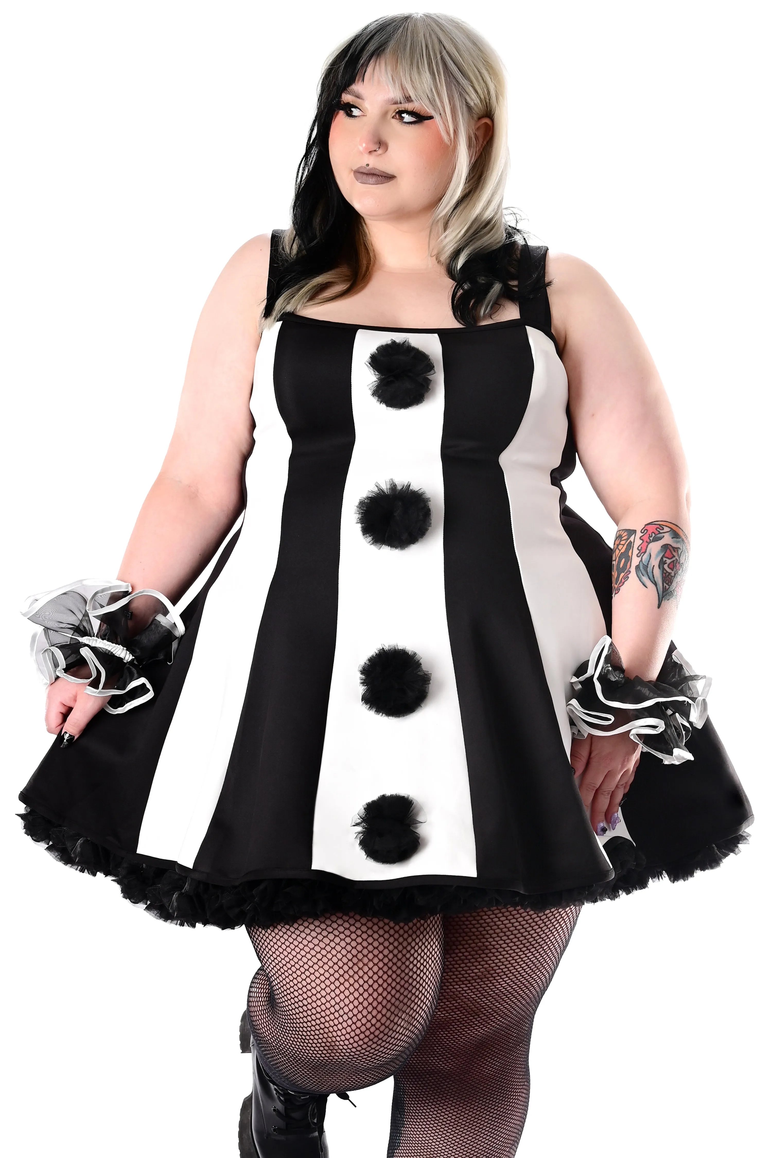 Molly Striped Clown Dress - Last one size 4XL sold by Foxblood product image thumbnail 4