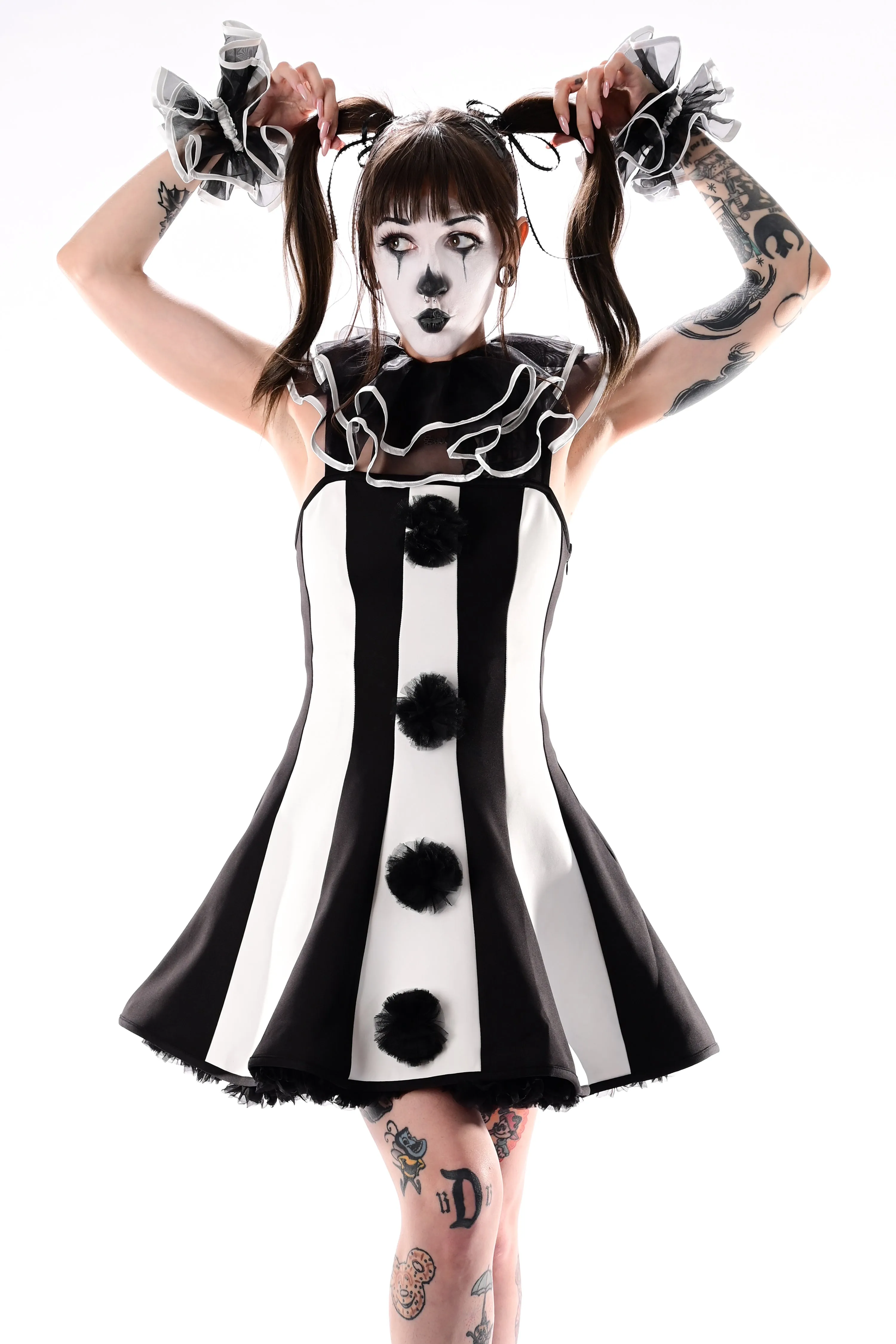 Molly Striped Clown Dress - Last one size 4XL sold by Foxblood product image thumbnail 3