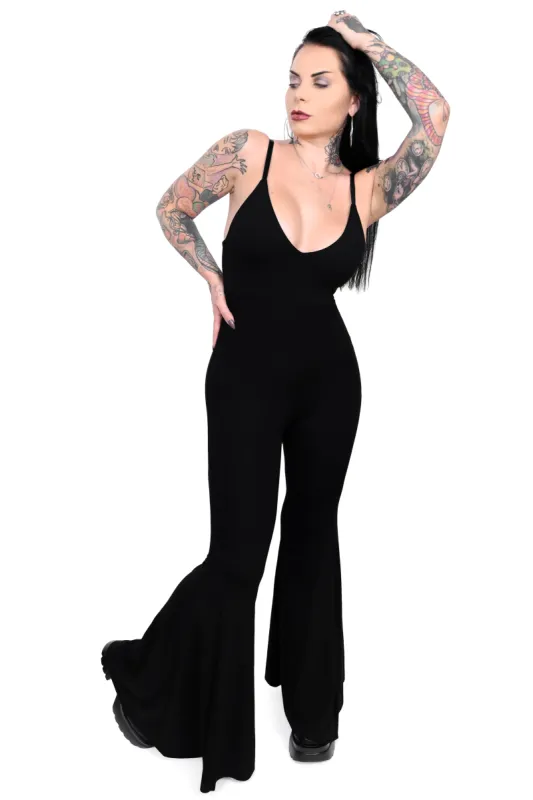 Mega Flare Jumpsuit - No Restock! Sizes XS/3XL/4XL left! sold by Foxblood