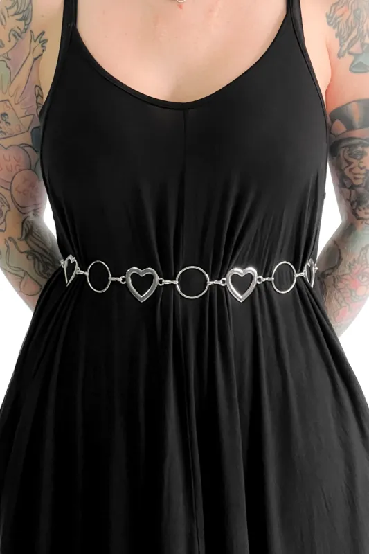 O-Ring Heart Chain Belt sold by Foxblood