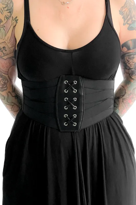 Laced Up Elastic Belt sold by Foxblood