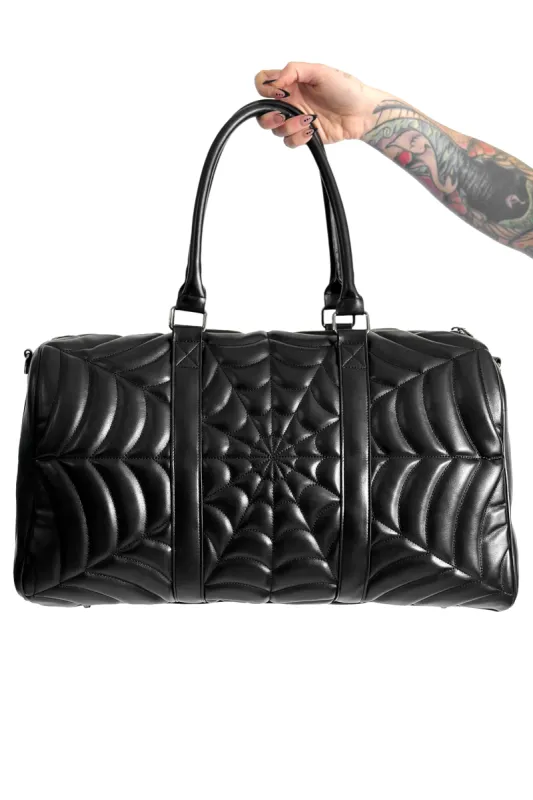 Web Weekender Bag - Black/Black sold by Foxblood