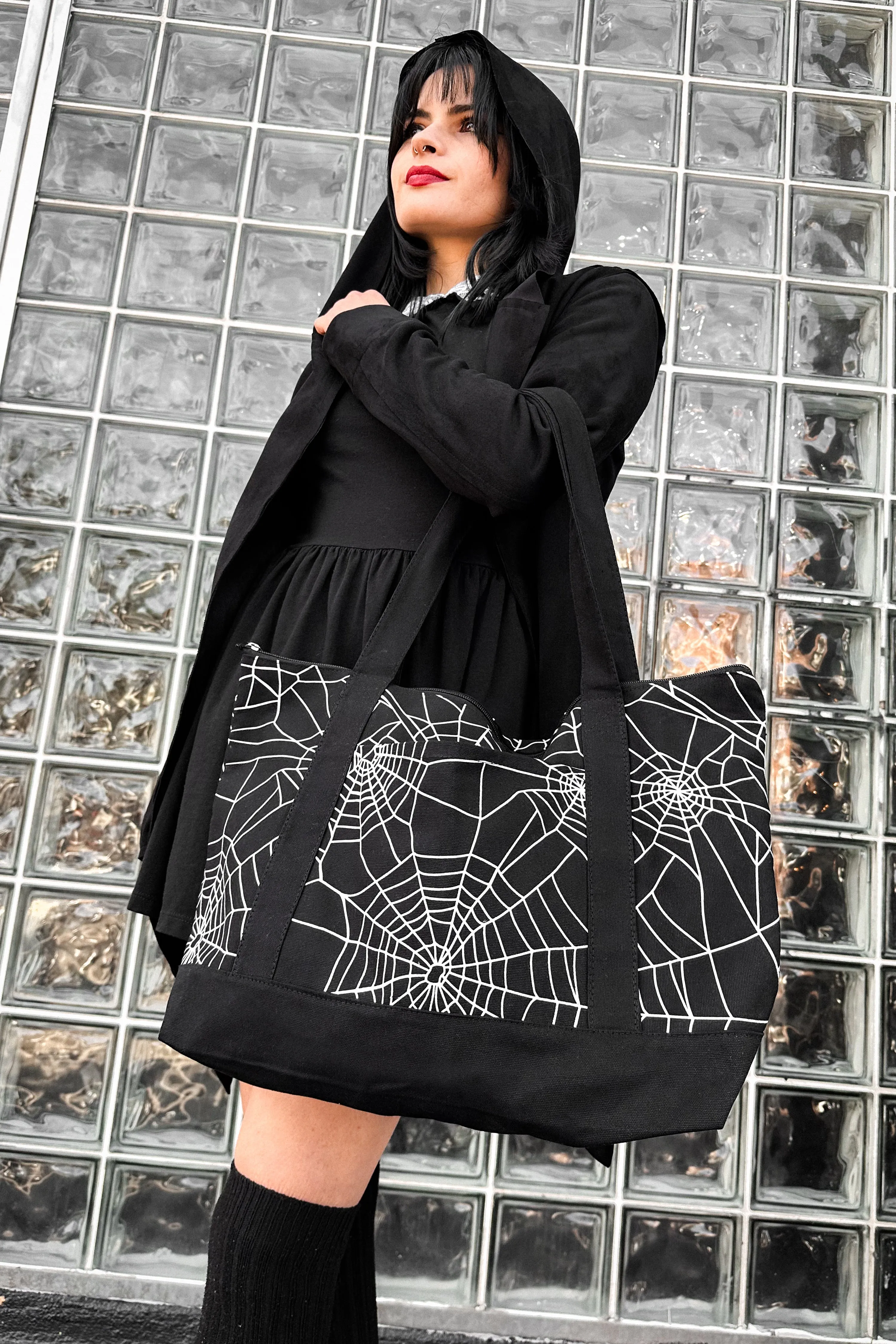 Web Soft Canvas Tote Bag sold by Foxblood
