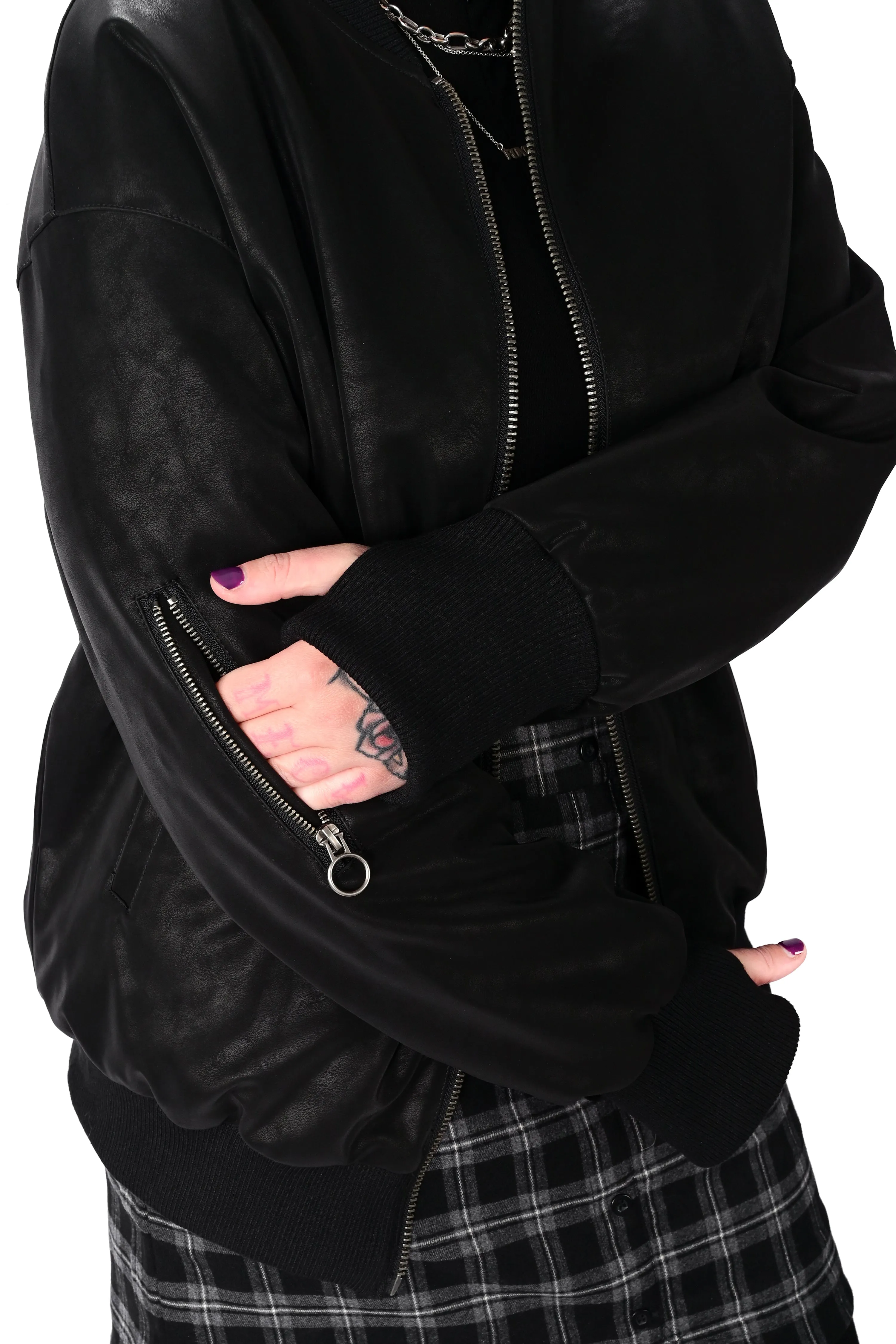 Oversized Unisex Bomber Jacket - No Restock! XS/S/M left! sold by Foxblood product image thumbnail 3