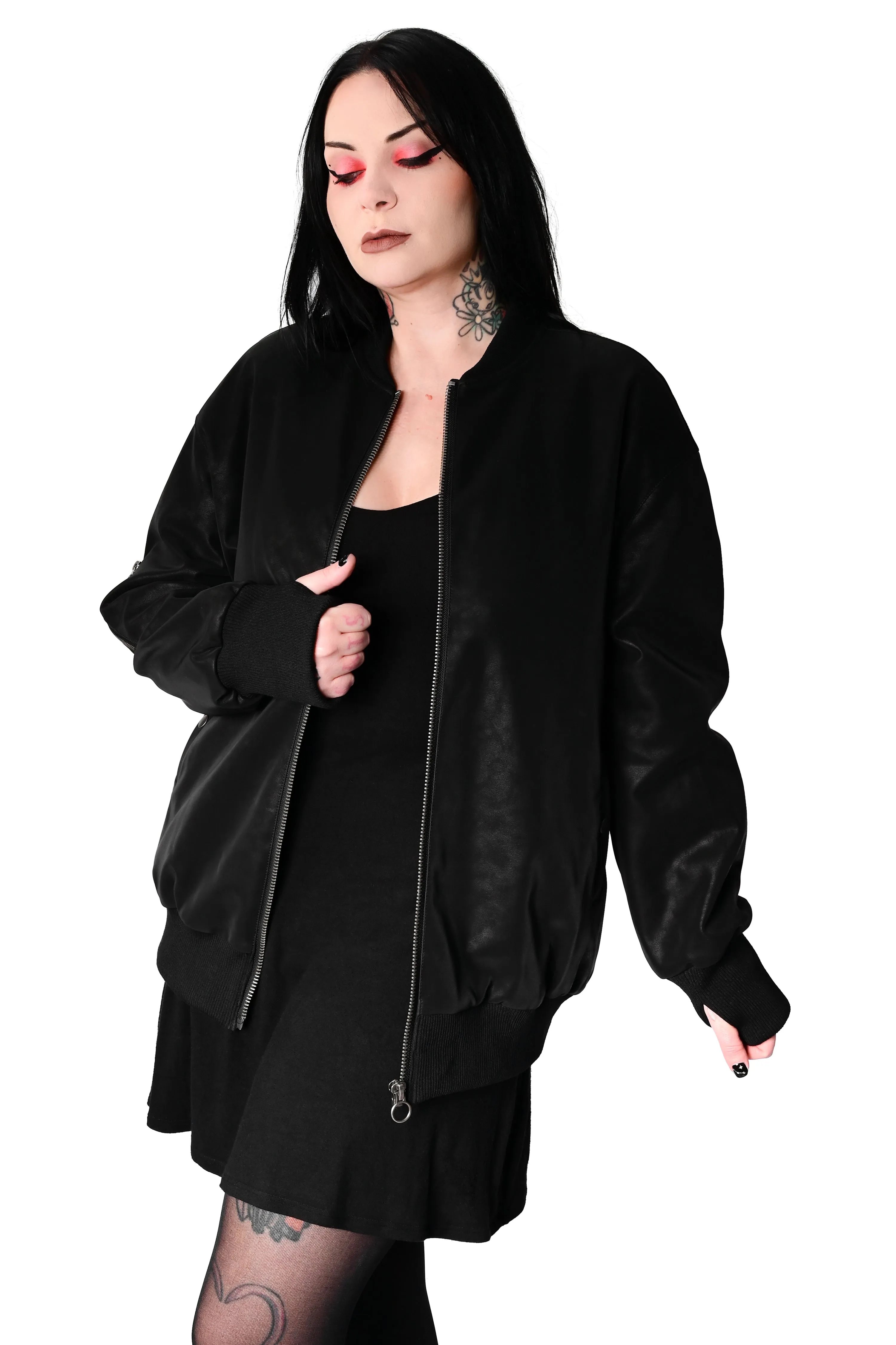 Oversized Unisex Bomber Jacket - No Restock! XS/S/M left! sold by Foxblood product image thumbnail 4
