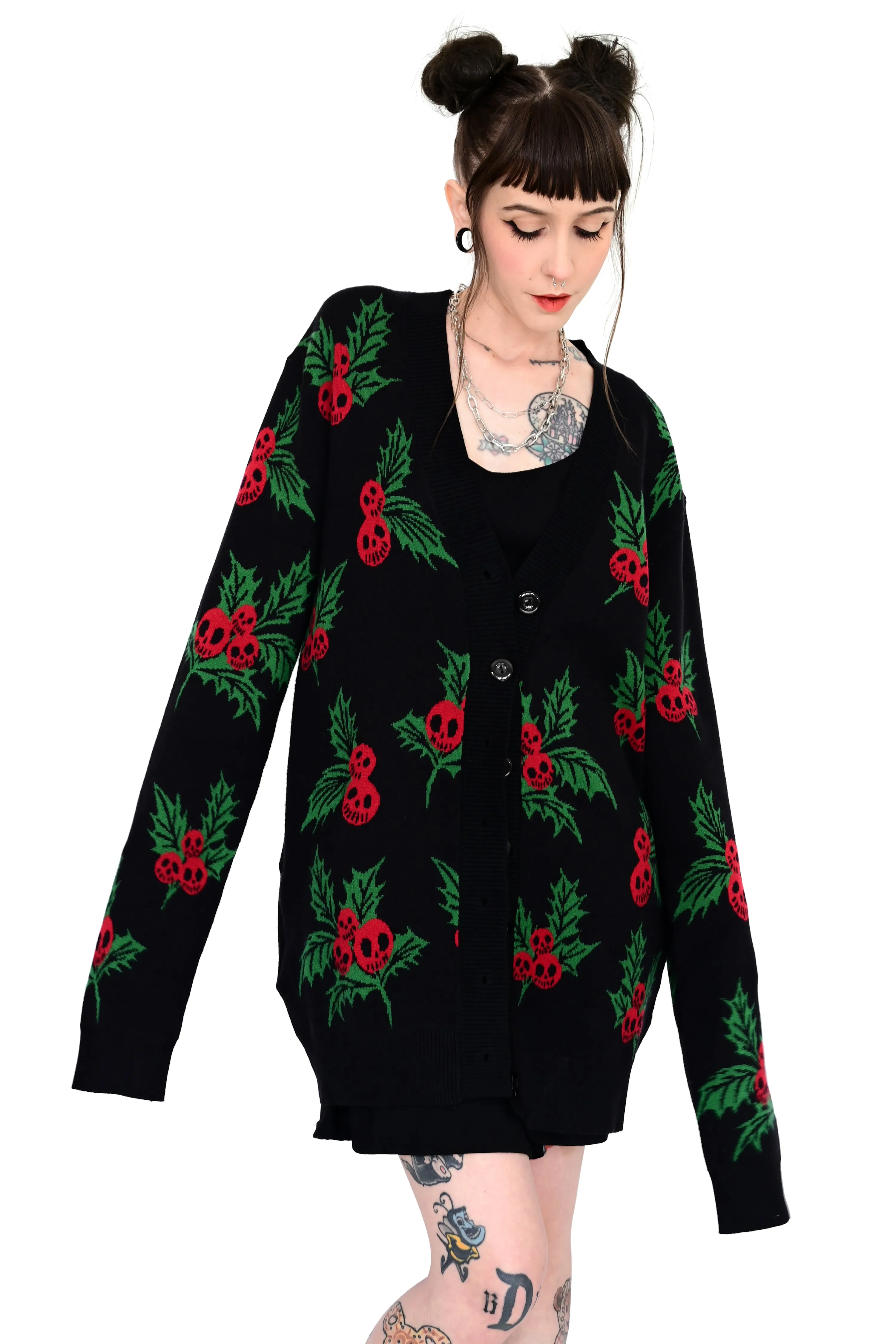 Haunted Holly Cardigan sold by Foxblood