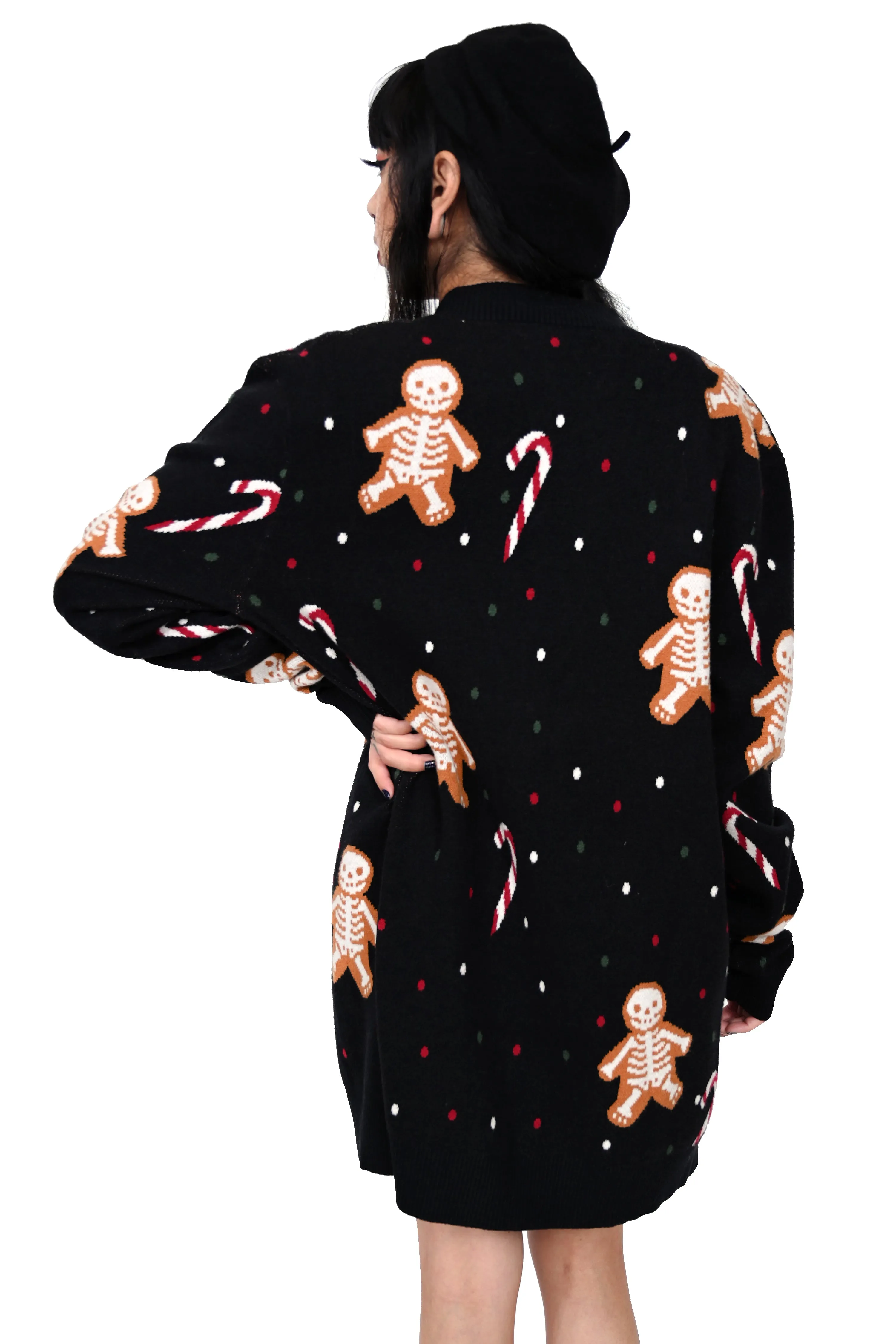 Gingerdead Men Cardigan Sweater - XS/S left! (Would fit a medium) sold by Foxblood product image thumbnail 3