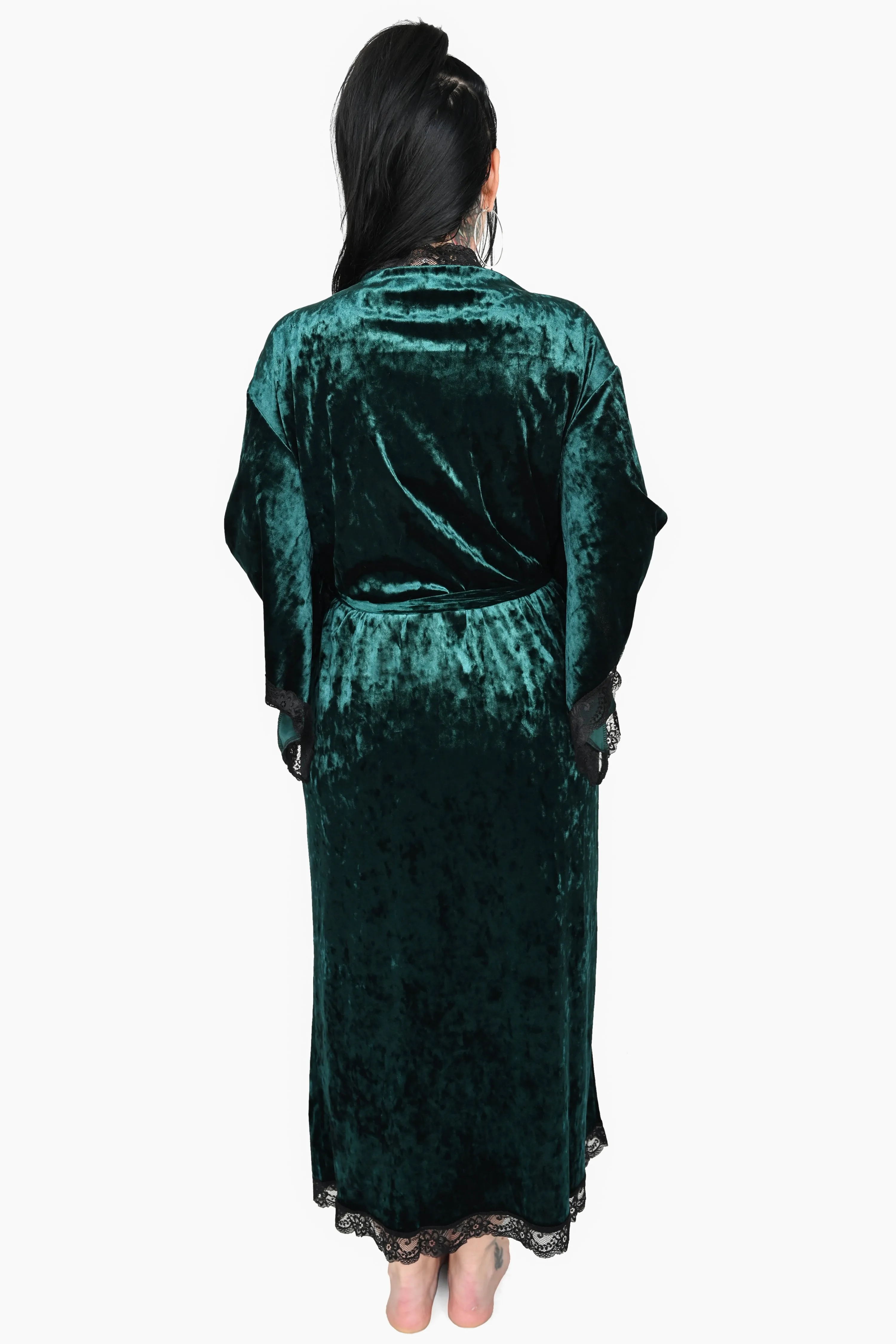 Bathory Dressing Robe - Emerald Velvet (Limited Holiday Edition) sold by Foxblood product image thumbnail 5