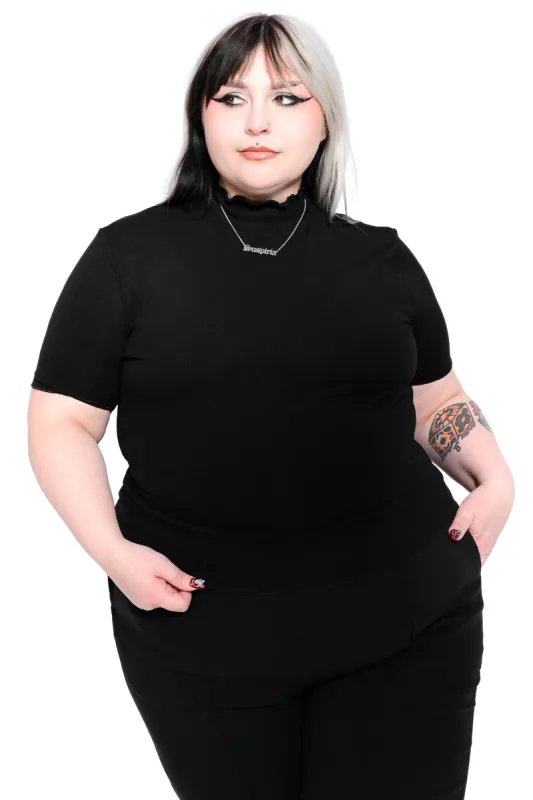 Ribbed Short Sleeve Crop Top - No Restock! 4XL left! sold by Foxblood